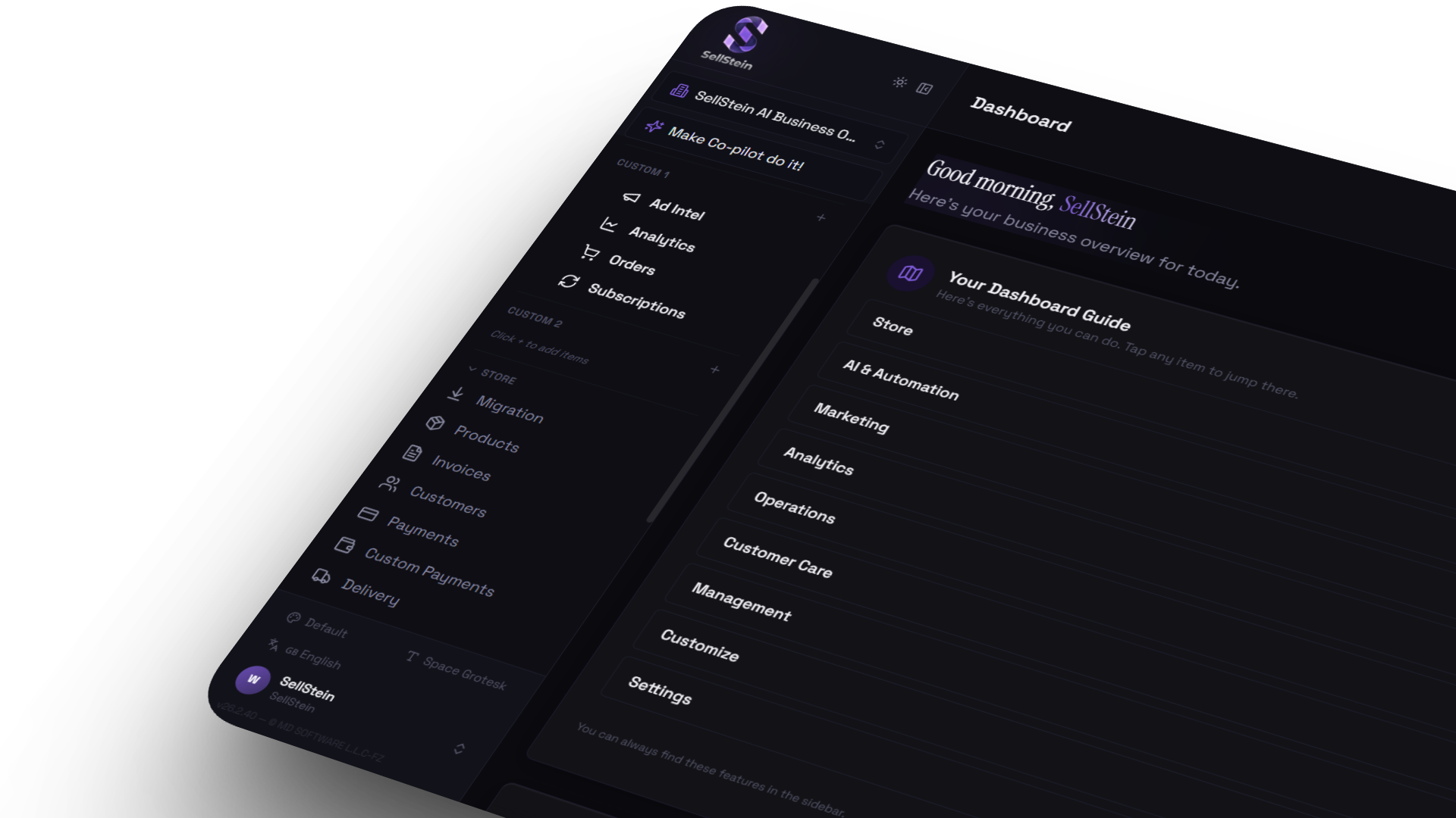 Dashboard overview